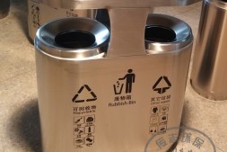 吉林市户外校园分类不锈钢垃圾桶工厂直销