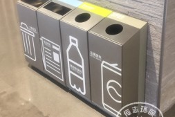 通化室内商场立式喷塑不锈钢分类垃圾桶